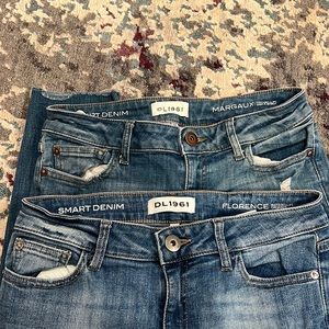 2 pairs DL jeans